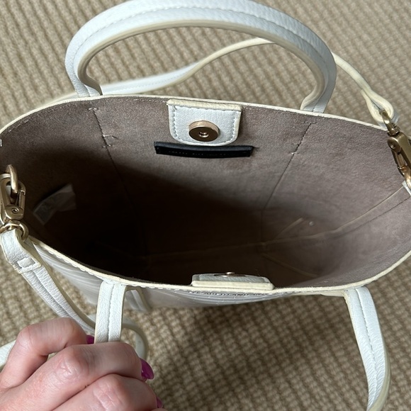 Elizabeth and James White Croc Print Purse - Picture 4 of 5